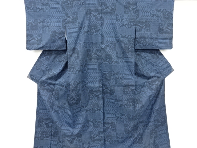 JAPANESE KIMONO / DORO OSHIMA TSUMUGI (5 maruki)